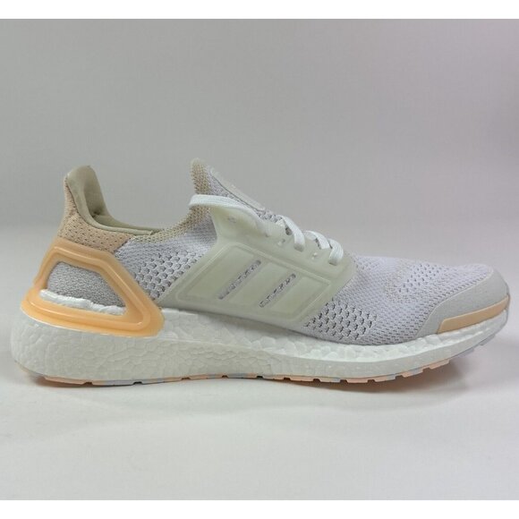 Adidas Ultraboost 19.5 DNA Womens 10 White Orange Running Shoes Sneakers GZ6469 - Picture 5 of 9